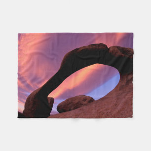 Alabama Hills Arch California Fleece Blanket