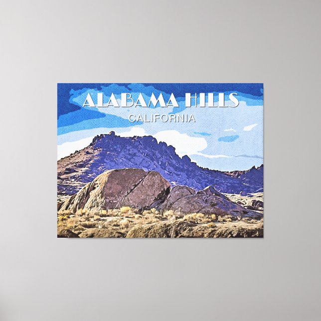 Alabama Hills, California Canvas Print (Front)