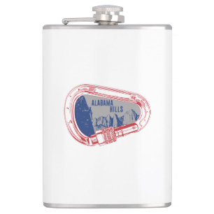 Alabama Hills Climbing Carabiner Hip Flask