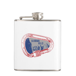 Alabama Hills Climbing Carabiner Hip Flask
