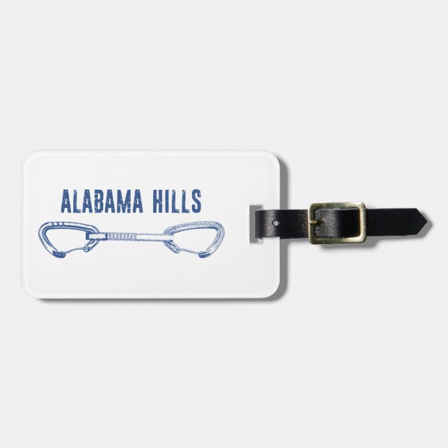 Alabama Hills Climbing Quickdraw Luggage Tag (Front Horizontal)