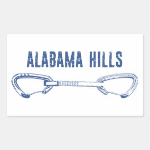 Alabama Hills Climbing Quickdraw Rectangular Sticker