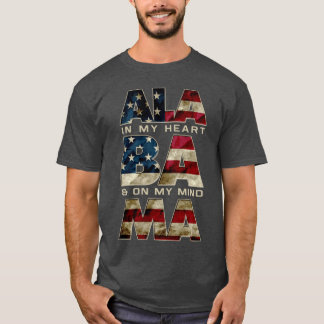 Alabama in my heart Pride Strong Awesome Design Gi T-Shirt