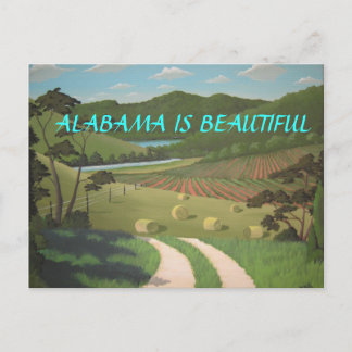 ALABAMA IS BEAUTIFUL POSTCARD
