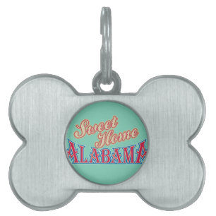 Alabama is Home Pet ID Tag