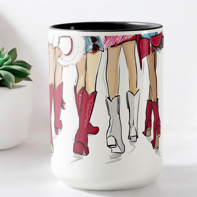 Alabama Ladies Fashion Cowboy Boots Hats Crimson  Mug (Creator Uploaded)