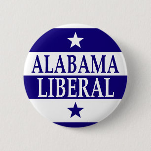 Alabama Liberal 6 Cm Round Badge