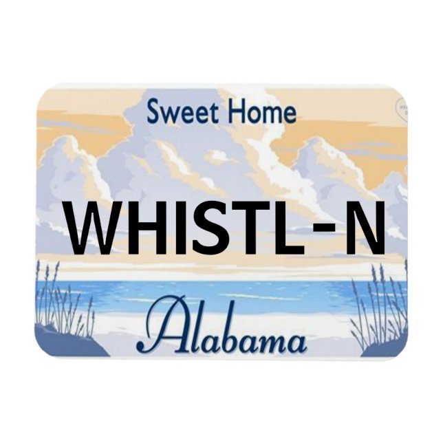 Alabama License Plate Magnet (Horizontal)