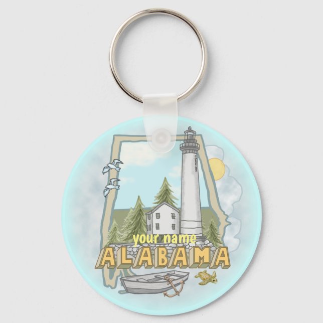 Alabama Lighthouse keychain (Front)
