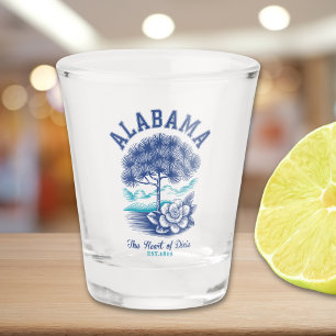Alabama Love – Camellia State Flower & Tree  Shot Glass