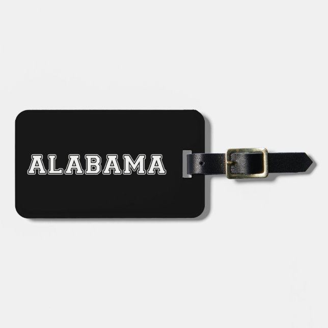 Alabama Luggage Tag (Front Horizontal)
