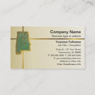 Alabama Map Business Card