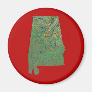 Alabama Map Magnet