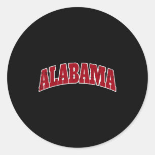 Alabama Men Women Kids Boys Girls Youth Teen  Classic Round Sticker