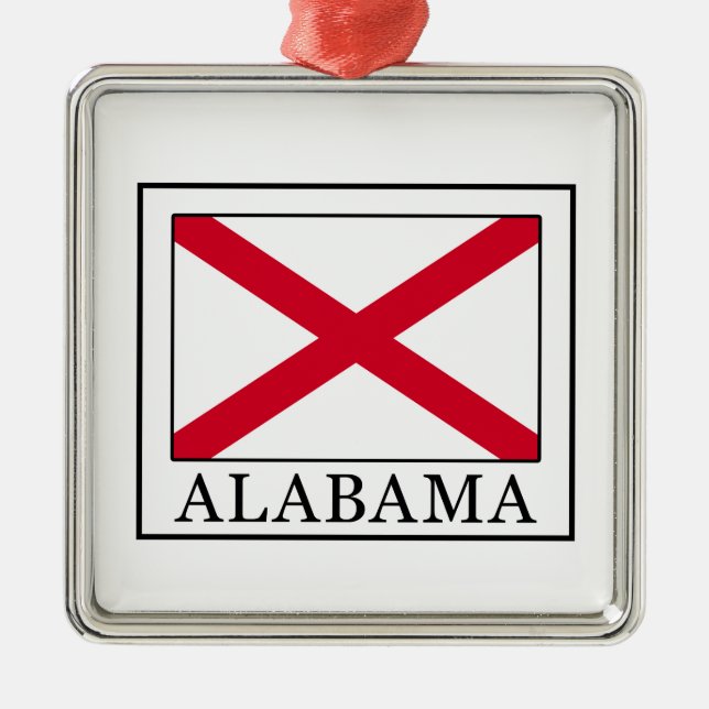 Alabama Metal Tree Decoration (Front)