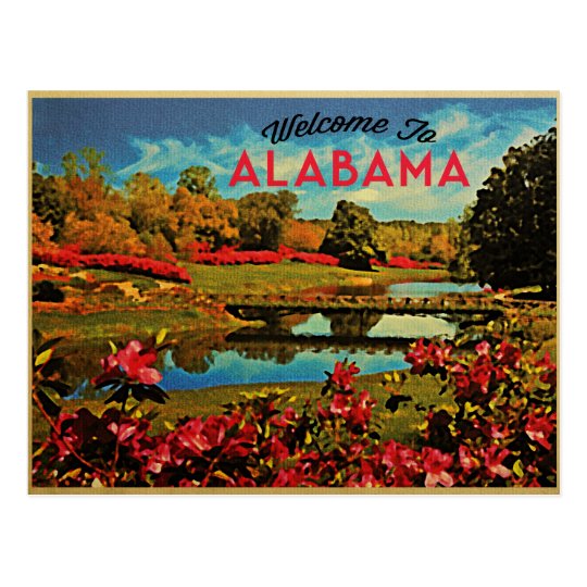 Alabama Mirror Lake Postcard