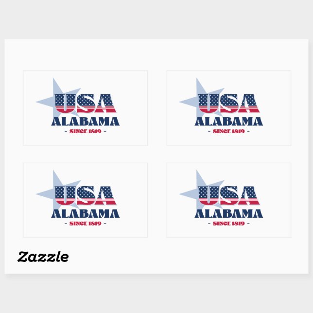 Alabama My Home State Sticker (Sheet)