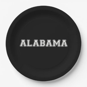 Alabama Paper Plate
