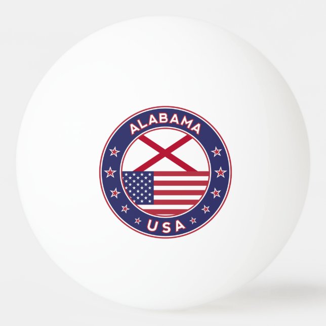 Alabama Ping Pong Ball (Front)