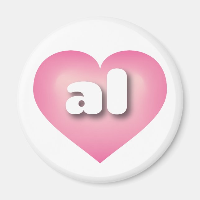 Alabama pink fade heart - I love al Magnet (Front)