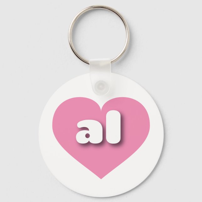 Alabama pink heart - I love al Key Ring (Front)
