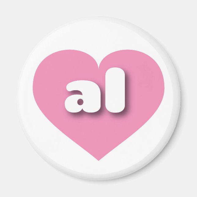 Alabama pink heart - I love al Magnet (Front)