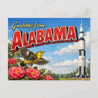 ALABAMA Postcard
