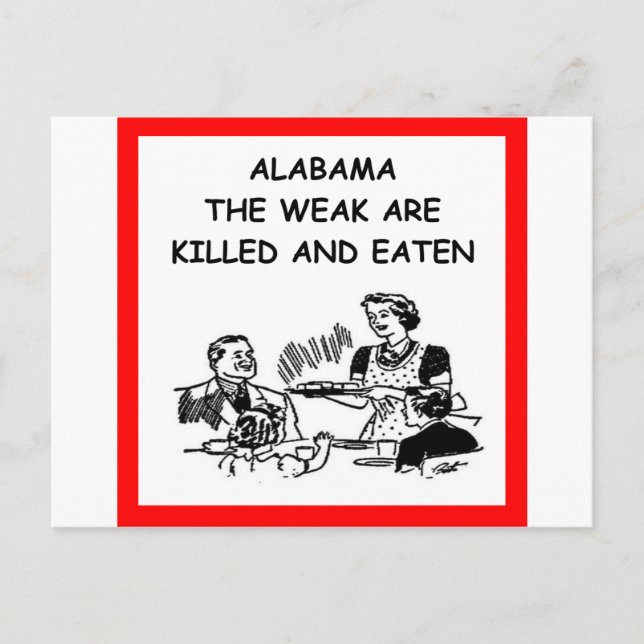 ALABAMA POSTCARD (Front)