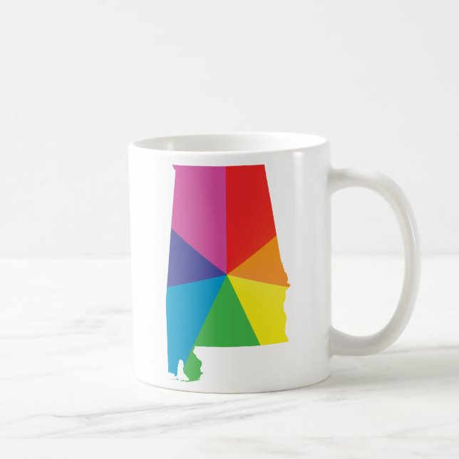 alabama pride. angled. coffee mug (Right)