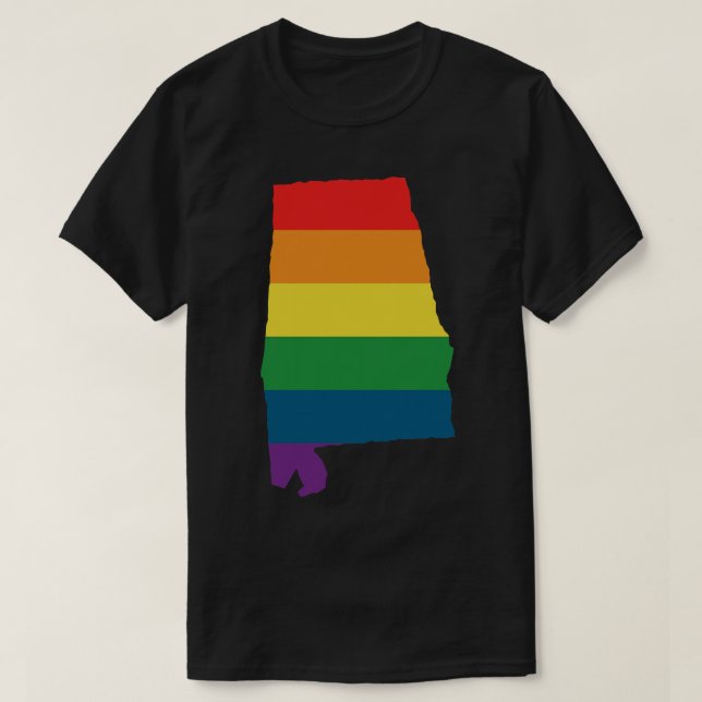 Alabama Rainbow TShirt (Design Front)