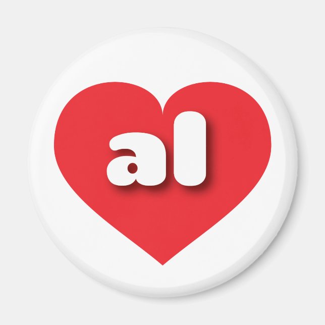 Alabama red heart - I love al Magnet (Front)