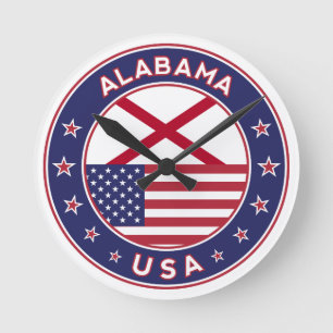 Alabama Round Clock