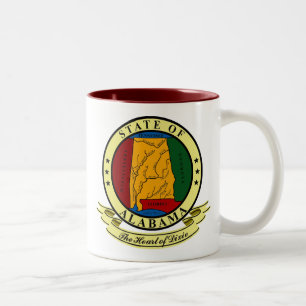 Alabama Seal Two-Tone Coffee Mug