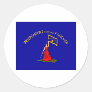 alabama secession flag classic round sticker