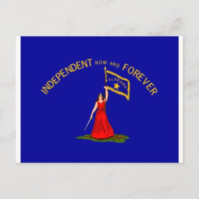 alabama secession flag postcard (Front)