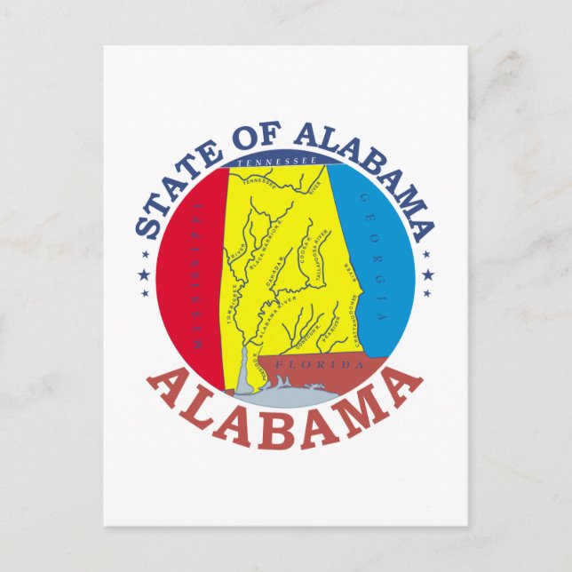 Alabama sign postcard (Front)