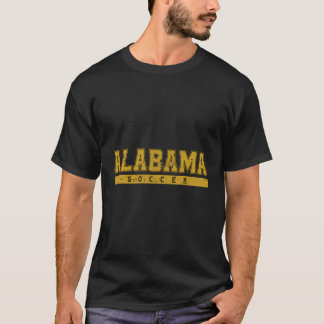 Alabama Soccer Varsity Yellow Vintage Text T-Shirt