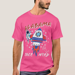 Alabama Space Nerd Universe Astronaut T-Shirt