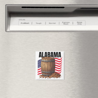 Alabama Square Magnet