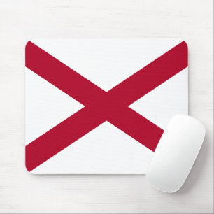 Alabama: St Andrew Crimson Cross Flag Mouse Mat