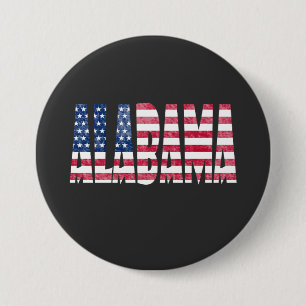 Alabama state 7.5 cm round badge