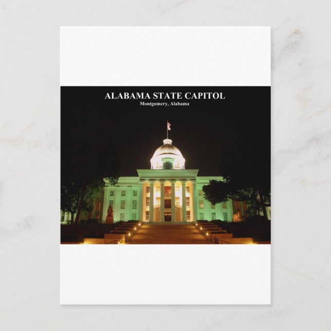 ALABAMA STATE CAPITOL POSTCARD (Front)