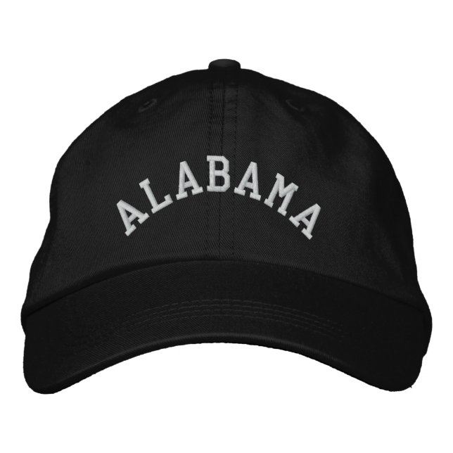 Alabama State Embroidered Embroidered Hat (Front)