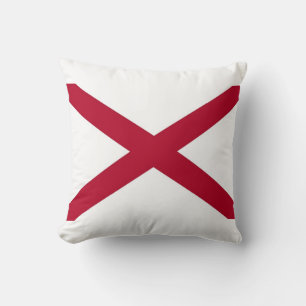 Alabama State Flag American MoJo Pillow