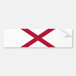 Alabama State Flag Bumper Sticker