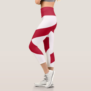 Alabama State Flag Capri Leggings
