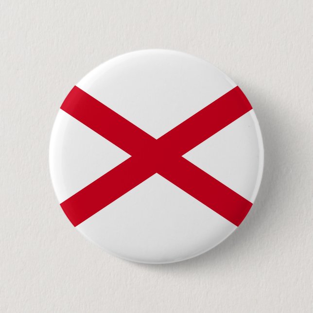 Alabama State Flag Design 6 Cm Round Badge (Front)