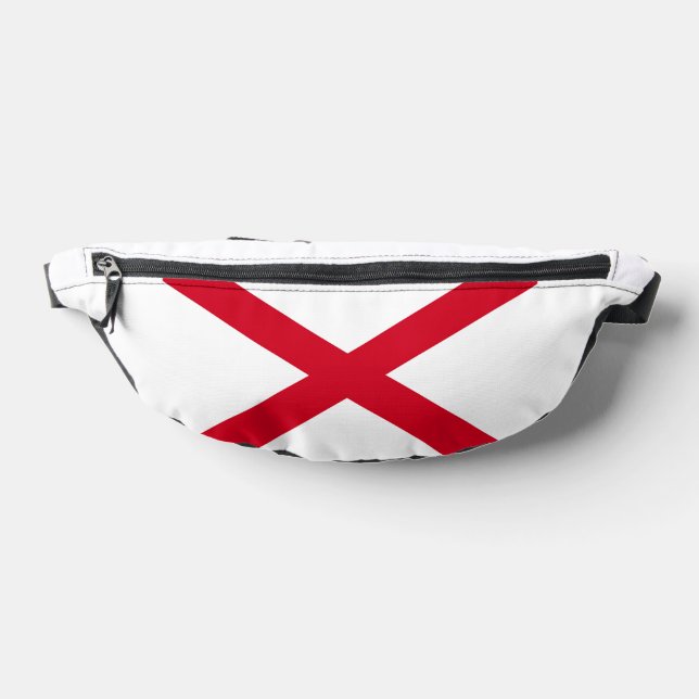 Alabama State Flag Design Bum Bags (Lay Down)