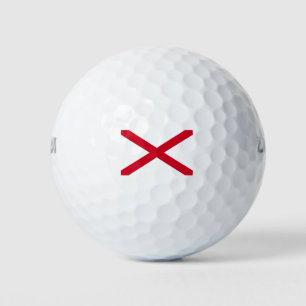 Alabama State Flag Design Golf Balls