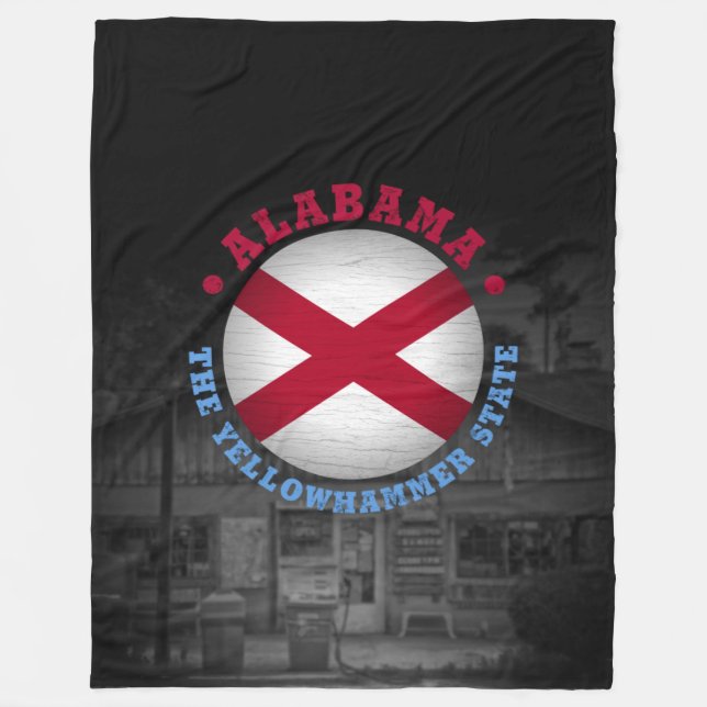 ALABAMA STATE FLAG FLEECE BLANKET (Front)